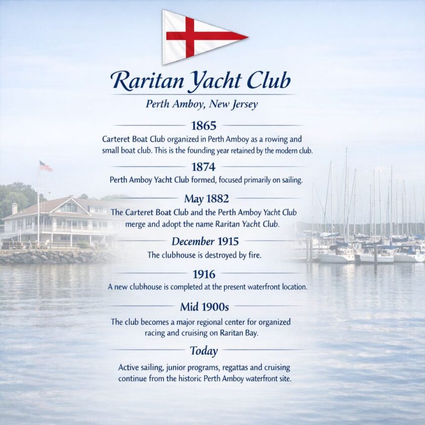 Raritan Yacht Club History New Jersey History Project