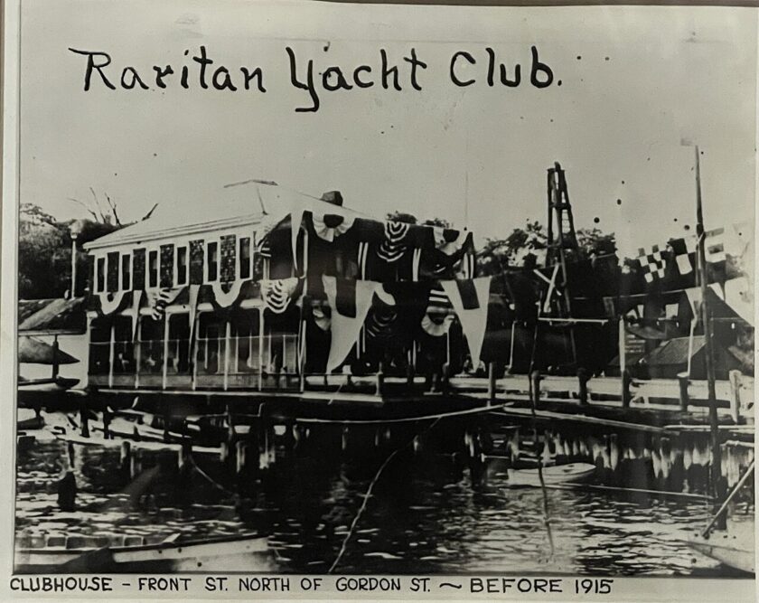 Raritan yacht club clubhouse before 1915
