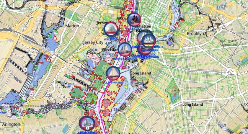 Sail 250 map July 5 2026