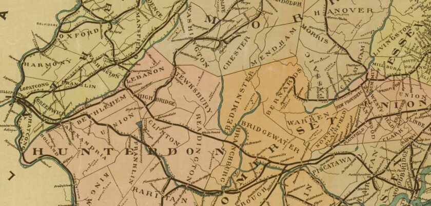 1887 NJ RR 1887 without West Line