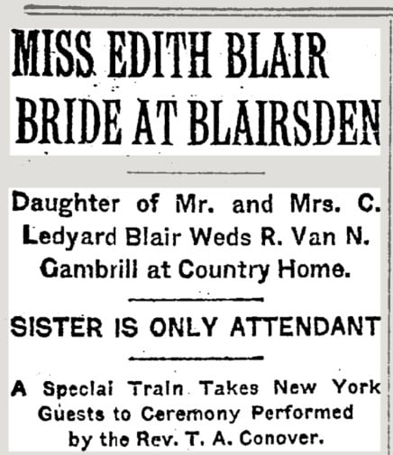 1917-NYT-Blair-Wedding-Special-Train-June-22-315x365 1917 NYT Blair Wedding Special Train June 22