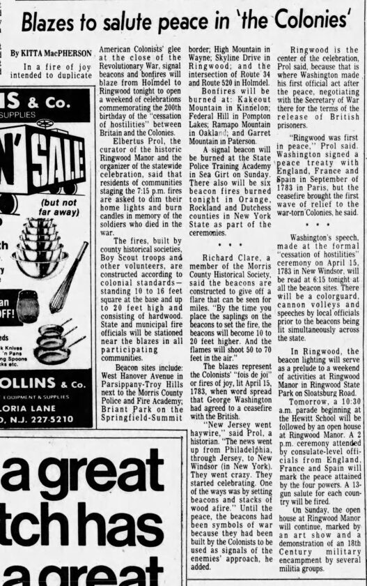 1983 Statewide Beacon Burn Apr 15 Star Ledger