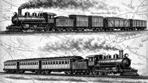 Banner Two Trains Two Purposes Mr Local history Project
