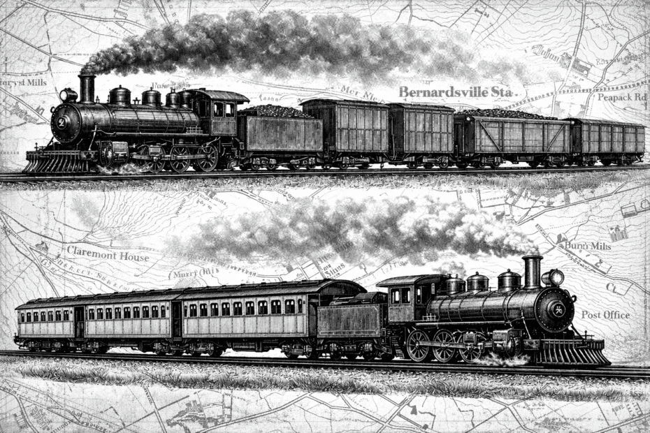 Banner Two Trains Two Purposes Mr Local history Project