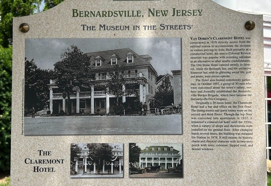 Claremont Hotel Museum in the Streets Bernardsville Mr Local History