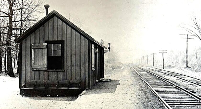 Gillette Train Stop c1920 Gillette Train Stop c1920