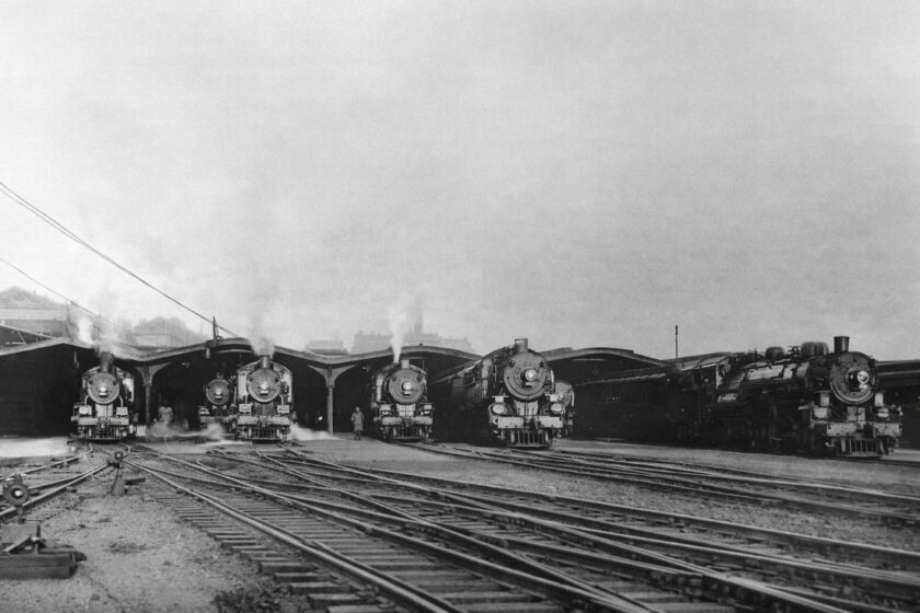 Hoboken 1923 locomotives in the sheds by William B. Barry Jr collection of John Willever Hoboken 1923 locomotives in the sheds by William B. Barry Jr collection of John Willever