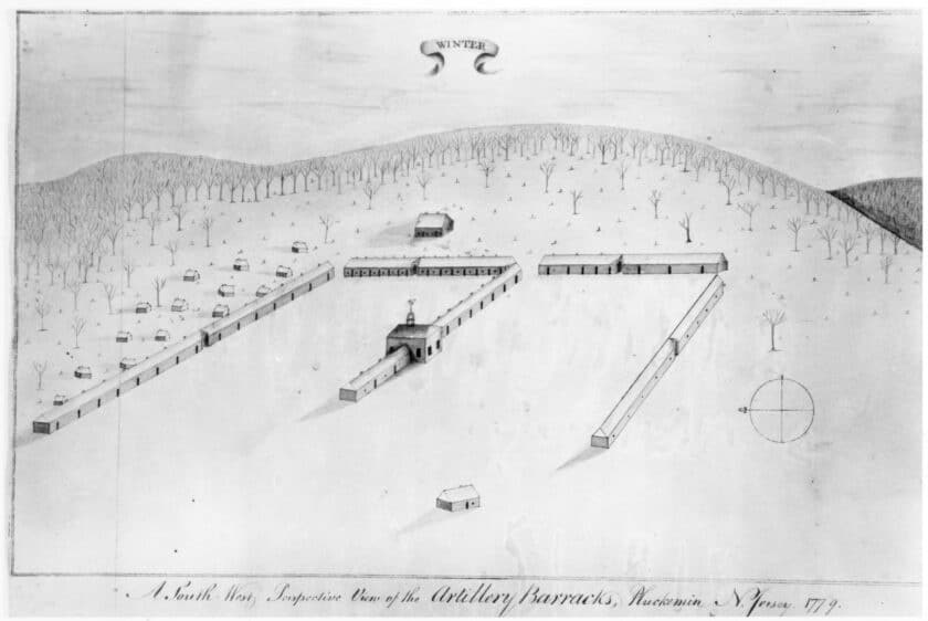 John Lillie Pluckemin Artillery Drawing