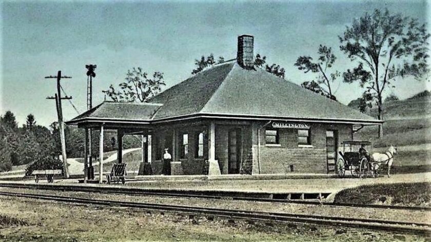 Millington Train Station c1908 Millington Train Station c1908