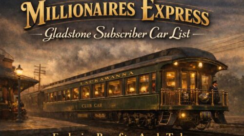 Millionaires Express Gladstone Club Car 1900s Mr Local History