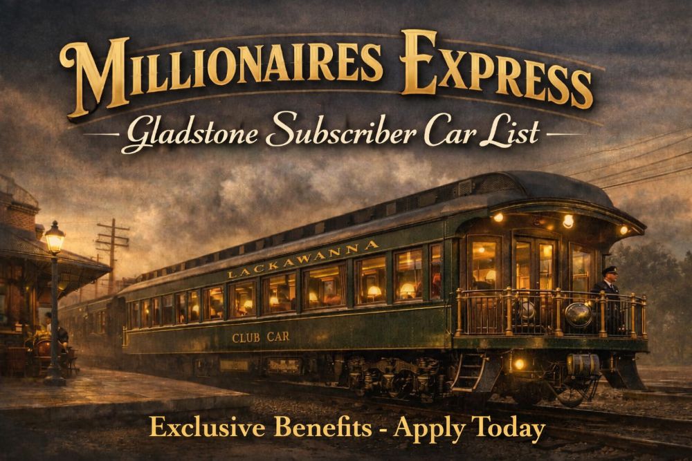 Millionaires Express Gladstone Club Car 1900s Mr Local History