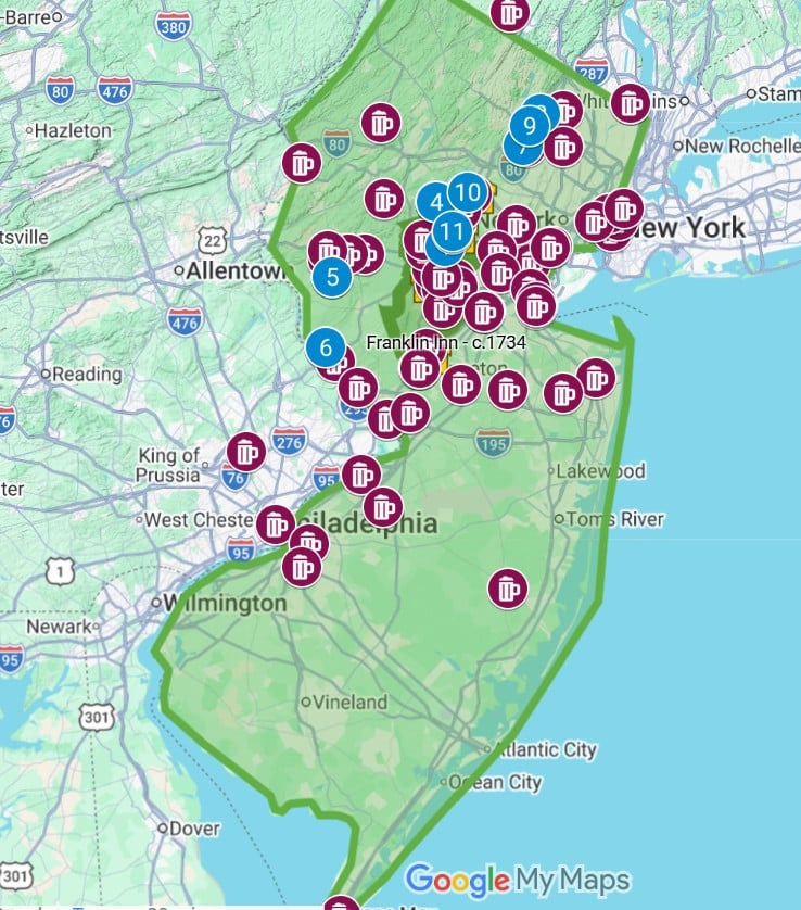 Rev War Taverns and Troop Movement Interactive Map Mr Local History Project