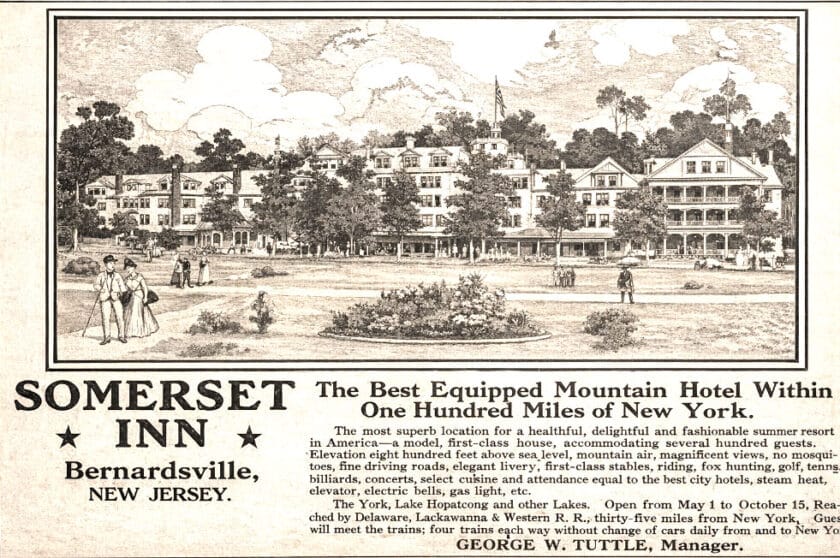 Somerset Inn Bernardsville Historic Advertisement Restored Mr Local History