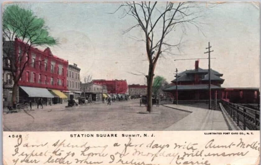 Summit Train Station Postcard Summit Train Station Postcard