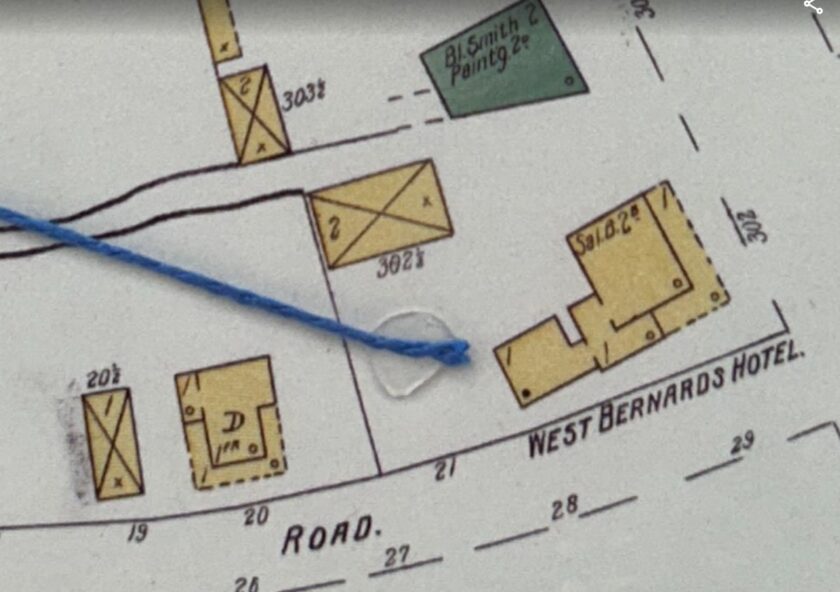 1901 West Bernards Hotel Sanborne Map 1901