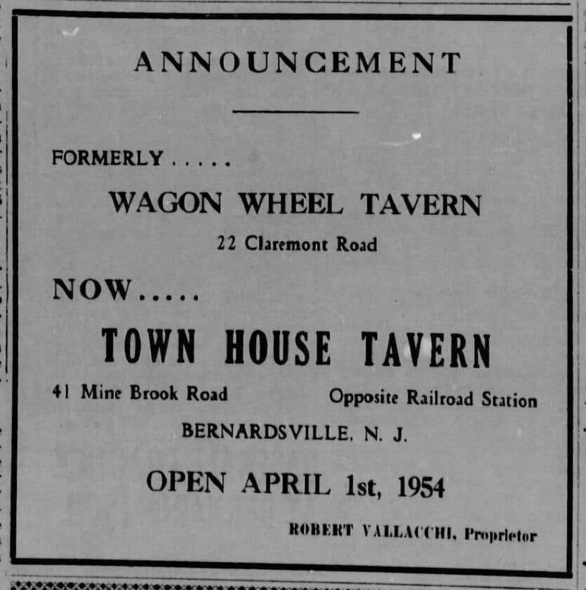 1954 Town House Tavern April 1 Bville News