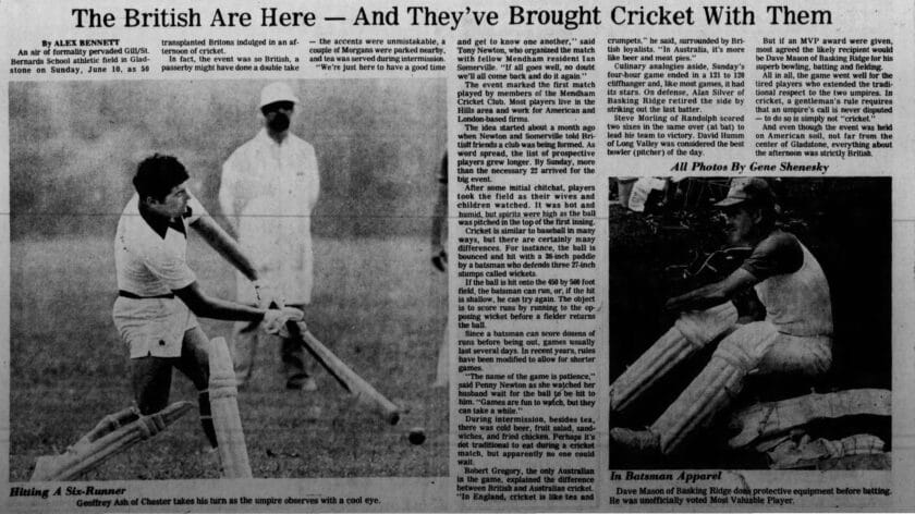 1983 Cricket Update June 30 Bville News
