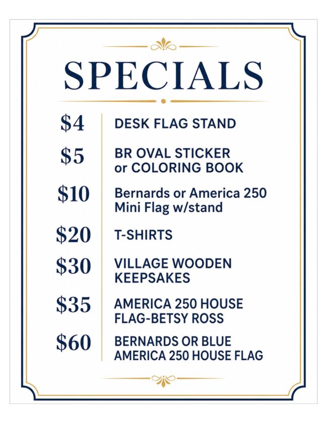 Charter Day Specials Proper 8x10 on 8.5x11
