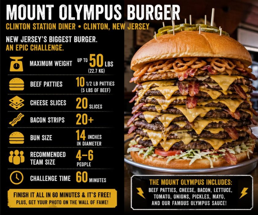 Clinton Diner Mount Olympus Burger