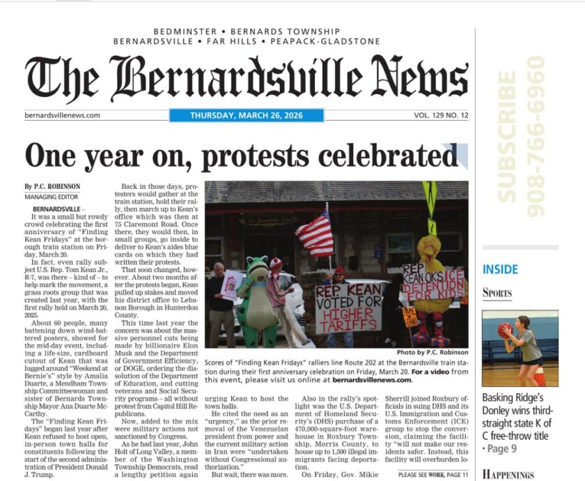 Last Bernardsville News March 2026
