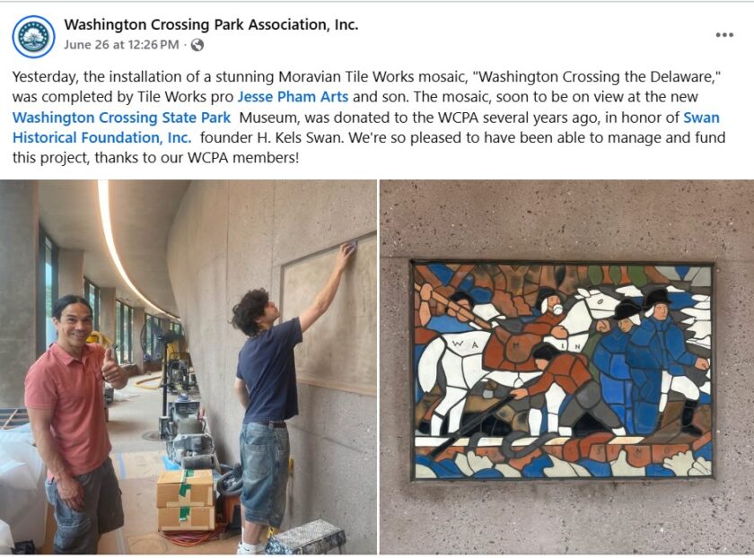 Washington Crossing Exhibit Install July 2026