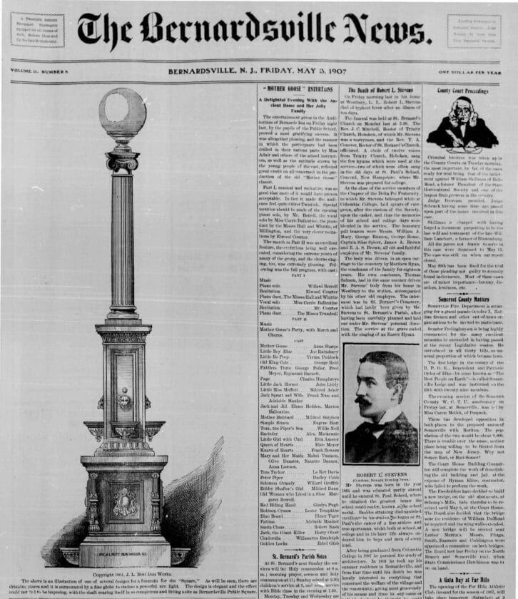 1907 Mott Iron Works May 3 on BV Cover