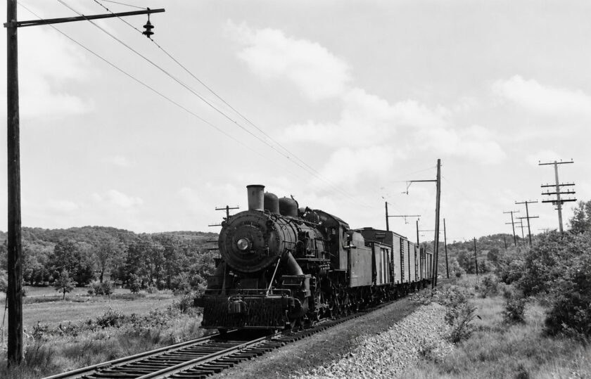 1951 BV DL&R traveling West at Meeker Road Steam Engine Homer Hill 1951 BV DL&R traveling West at Meeker Road Steam Engine Homer Hill