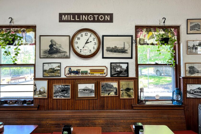 Millington Station Cafe 2026 wall mr local history Millington Station Cafe 2026 wall mr local history
