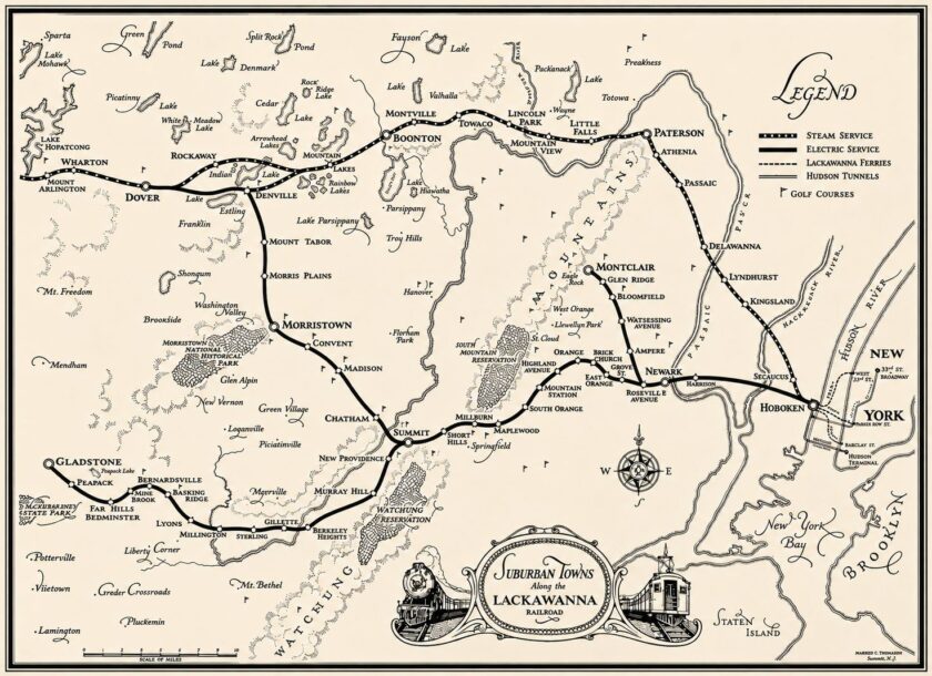 Surburban Towns along the Lackawanna Map Millington Cafe Mr Local History Surburban Towns along the Lackawanna Map Millington Cafe Mr Local History