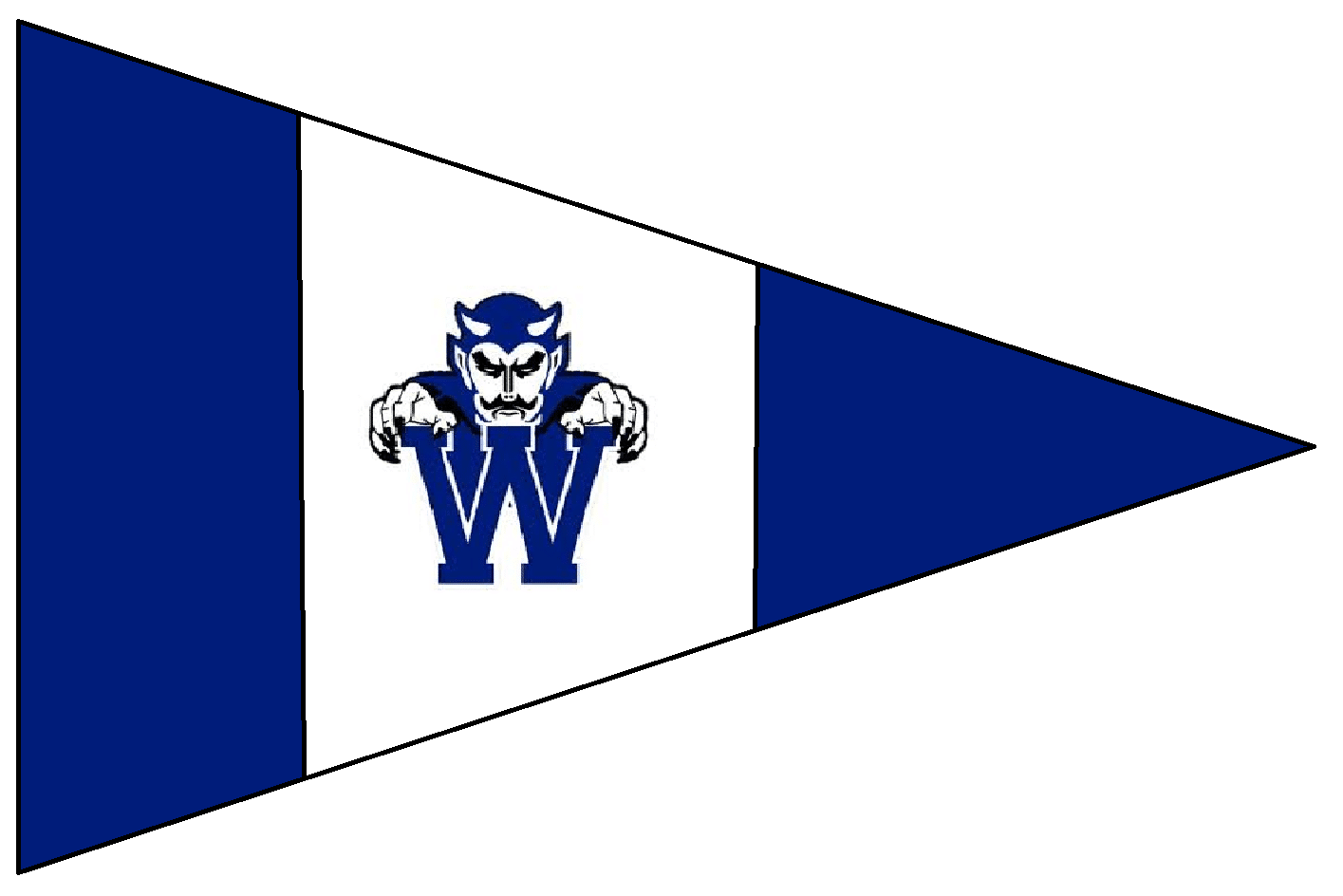 Westfield High School Sailing Burgee