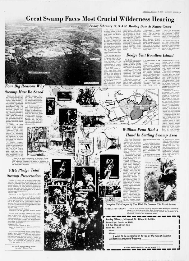 1967 Great Swamp Page Madison Florham Park Eagle Feb 9