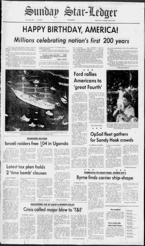 1976 July 4 Star Ledger