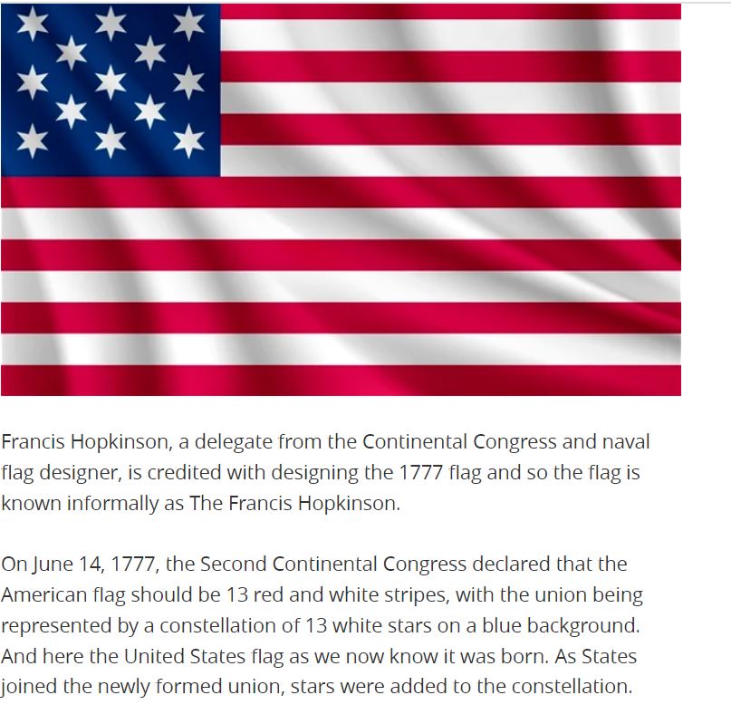 Hopkinson Flag Flying with History
