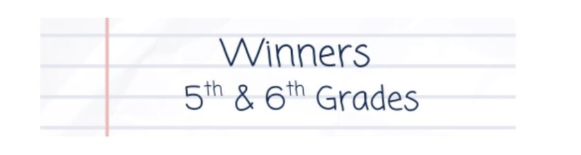 Kean 5th and 6th grade contest winners