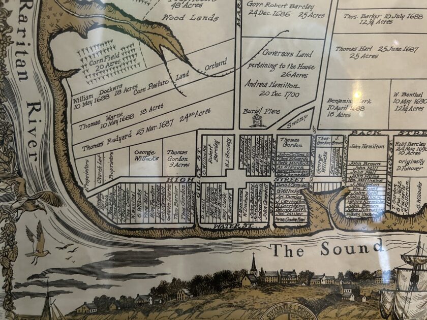 Map of Perth Amboy at Propriatary House zoom