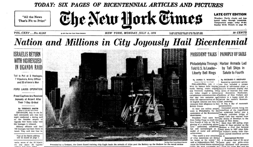 NY Times July 4 1976