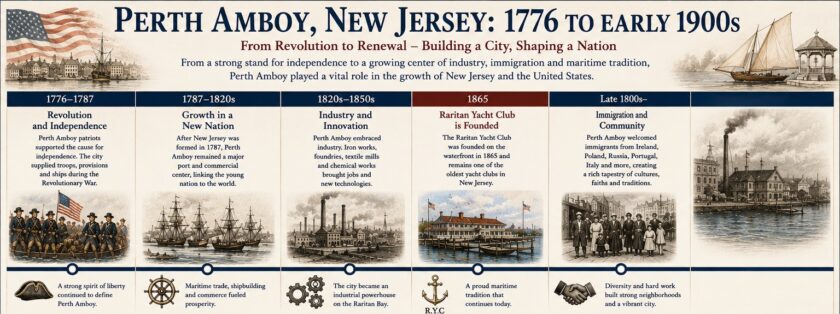 Perth Amboy Historical Timeline 1776 1900s Mr Local History