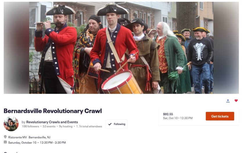 Pub Crawl Bernardsville Oct 10 2026 Mr Local History Fundraiser