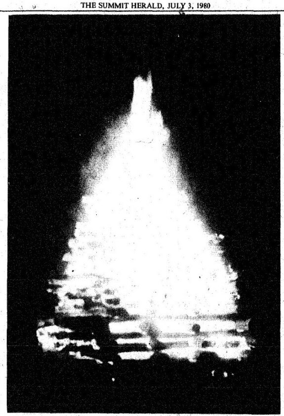 Summit Beacon Burned June 21 1980 from Summit Herald 2
