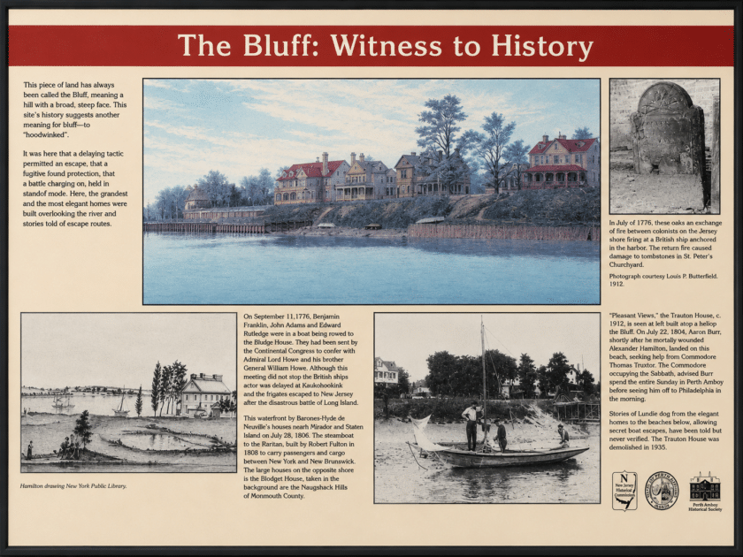 The Bluff at Perth Amboy Historic Marker Restored Mr Local History
