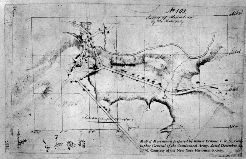 Washingtons Cartographer Robert Erskine Morristown Map
