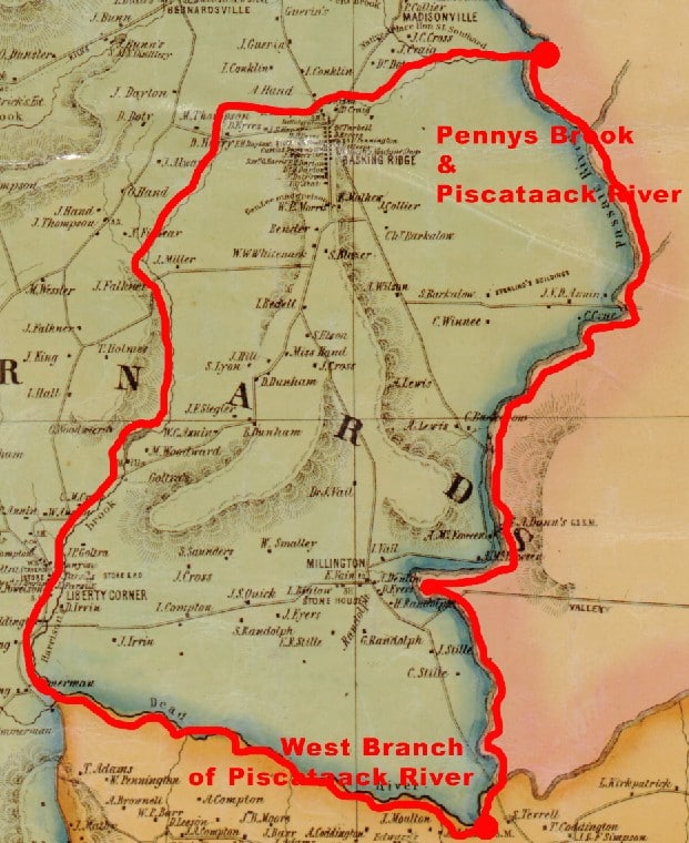 Map 1850 Somerset County Harrison Purchase 1717 Mr Local History2