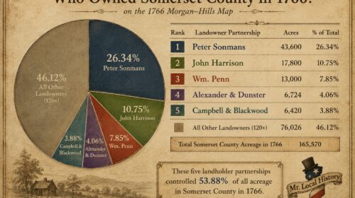 Top Five Landowner Groups 1766 Somerset County Mr Local History aged