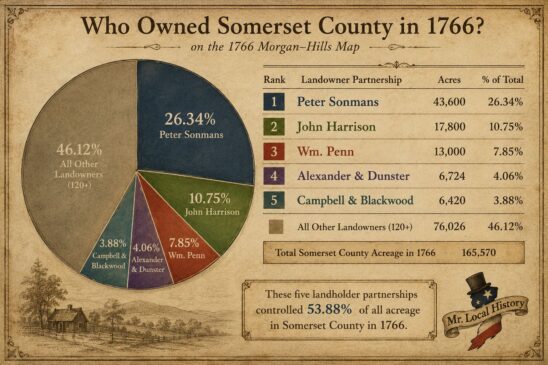 Top Five Landowner Groups 1766 Somerset County Mr Local History aged